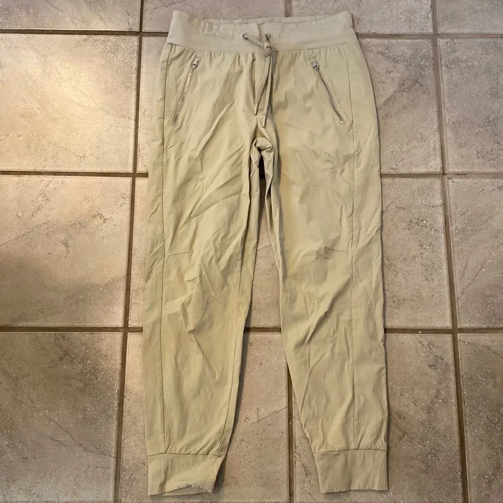 Athleta Women’s 6 Trekkie North Joggers Elastic Waist Drawstring Zip Pockets